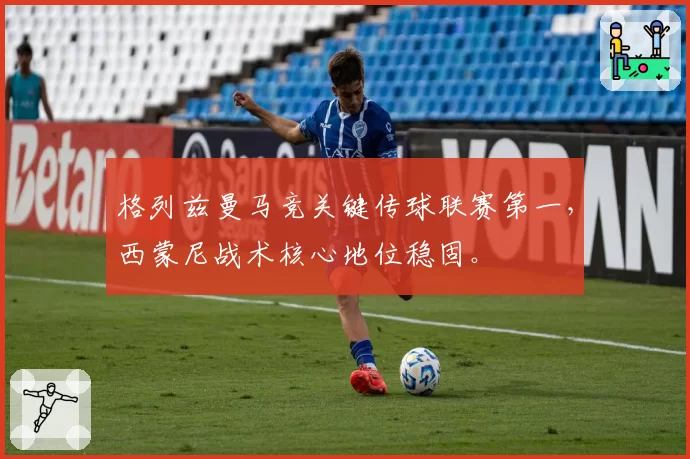 格列兹曼马竞关键传球联赛第一，西蒙尼战术核心地位稳固。